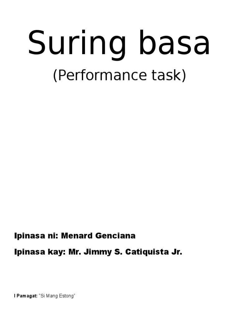 Suring Basa | PDF