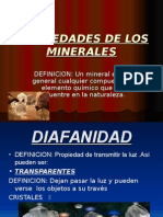 Propiedades de Los Minerales