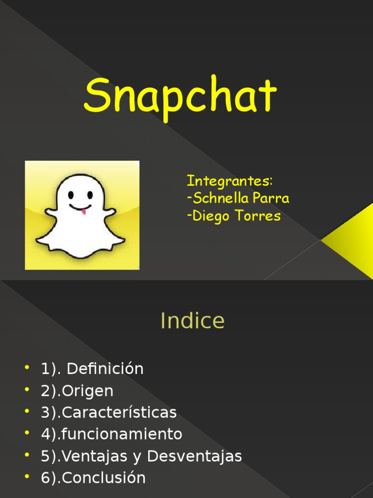 Snap Chat - PDF - Snapchat - Tecnología de medios