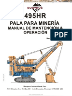 Manual Pala Electrica Cable 495hr Bucyrus Operacion Mantenimiento Seguridad Lubricacion Sistemas Servicio