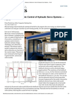 Advances in Electronic Control of Hydraulic Servo Systems — Part 2