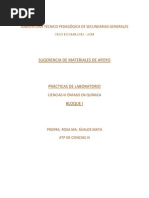 Prácticas. Ciencias III. Bloque I. 2013 PDF