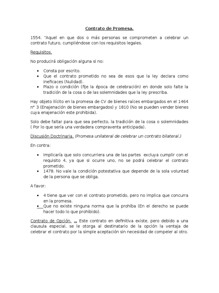 Contrato de promesa