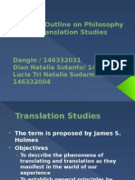 Project Outline On Philosophy of Translation Studies