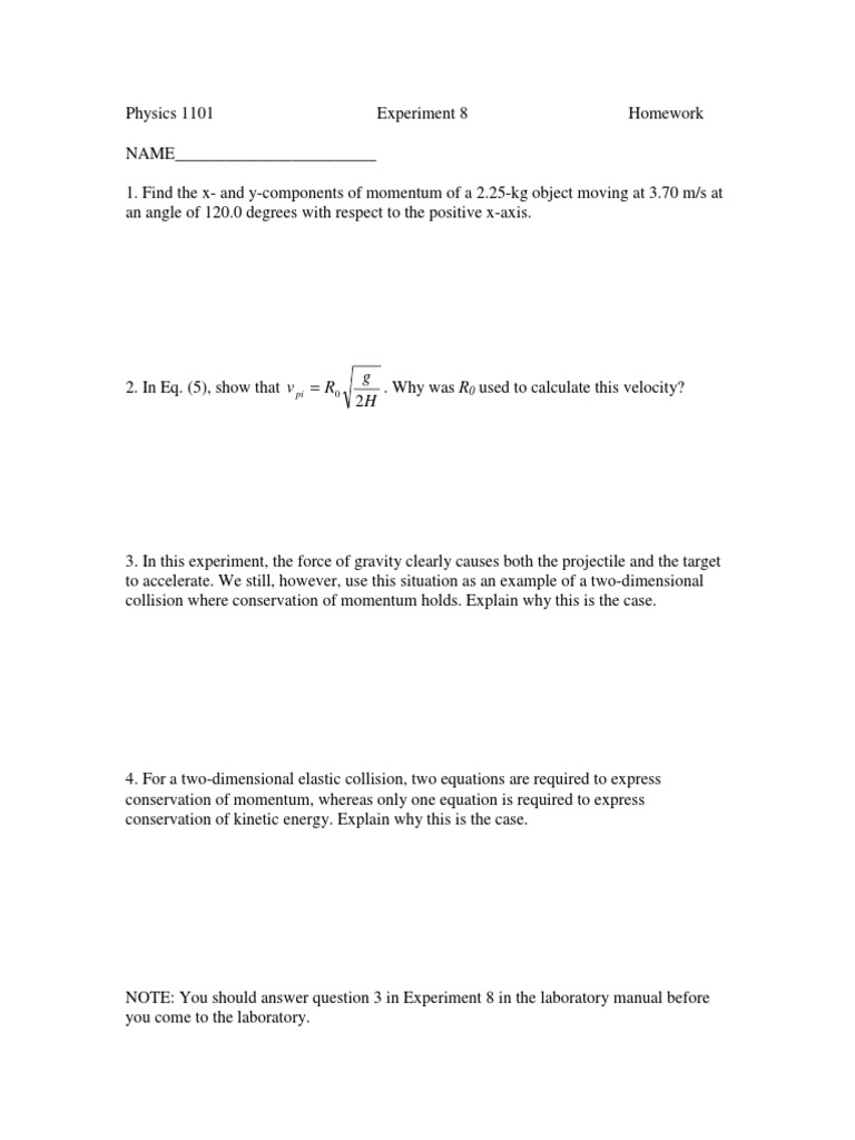 1101 Exp 8 HW PDF | PDF