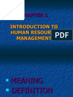 introduction to HRM ppt