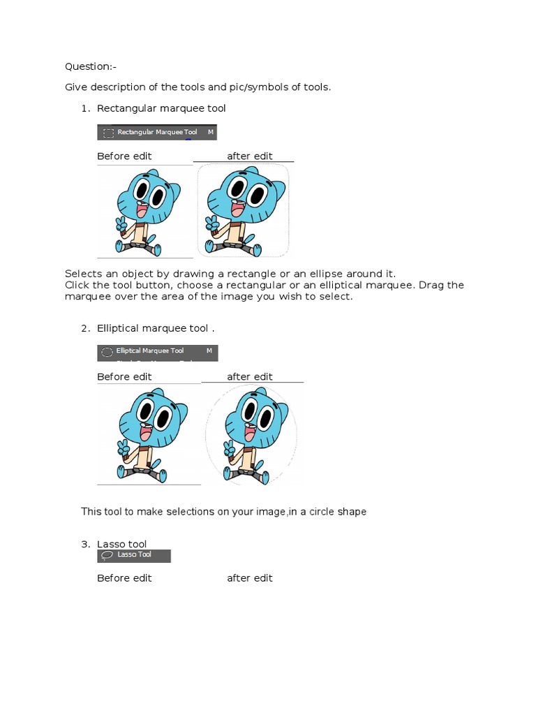 Essential Image Editing Tools Explained | PDF | Adobe Photoshop ...