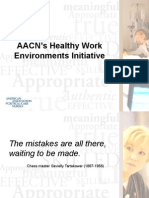 AACN's Healthy Work Environments Initiative