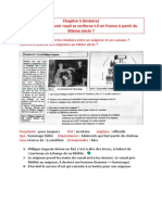 Chapitre 5 (Histoire) - Comment Le Pouvoir Royal Se Renforce-t-il en France à Partir Du XIIème Siècle - 16.11.15