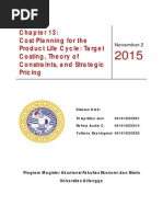 Download Resume Chapter 13 Blocher - Jurnal 81 Target Costing - Jurnal 82 Strategic Pricing by lely2014 SN290823074 doc pdf