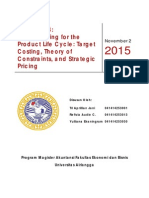 Download Resume Chapter 13 Blocher - Jurnal 81 Target Costing - Jurnal 82 Strategic Pricing by lely2014 SN290823074 doc pdf