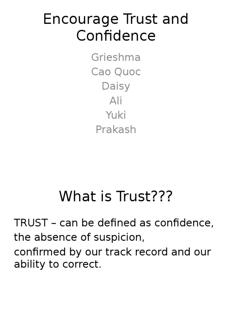 Building Trust in Organizations | PDF | Business | Self-Improvement