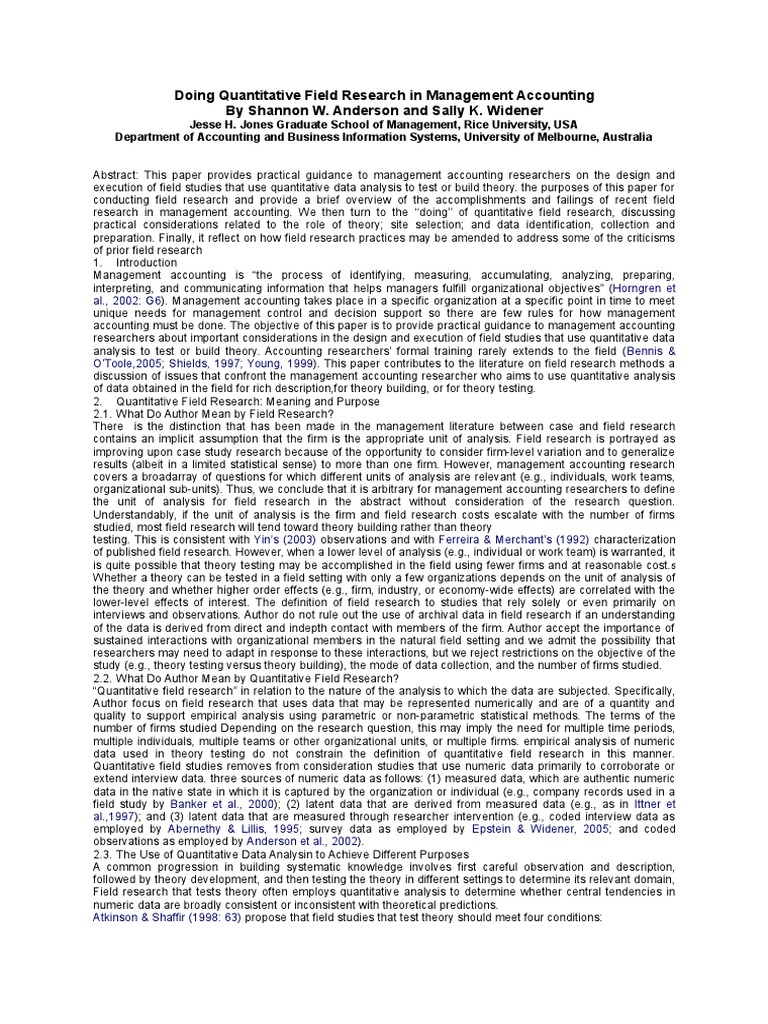 Example of quantitative research about accounting picture