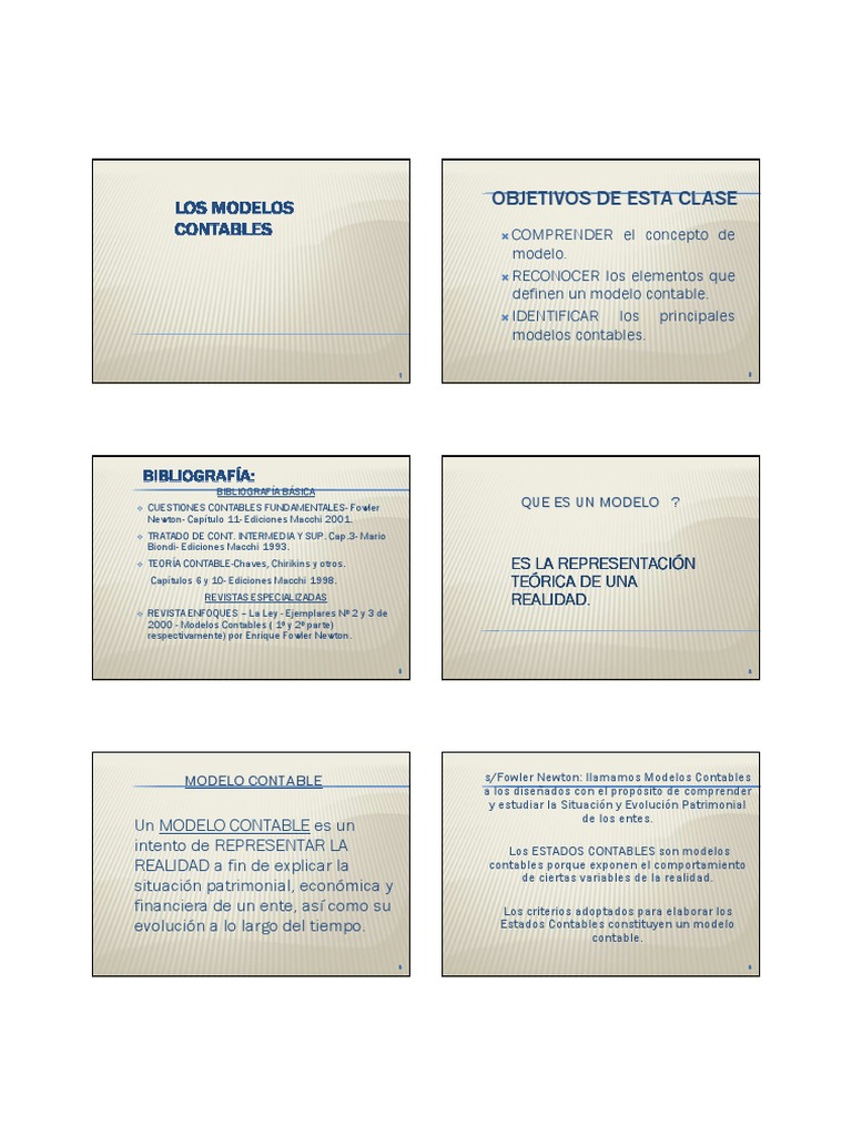 UNIDAD II Modelos Contables 2 | PDF | Beneficio (economía) | Contabilidad