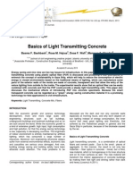 Basics of Light Transmitting Concrete