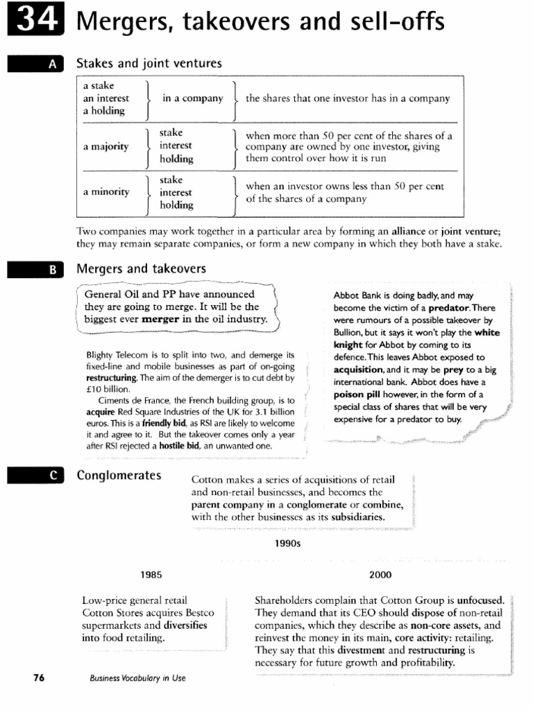 Mergers and Takeovers Overview | PDF | Takeover | Mergers And Acquisitions