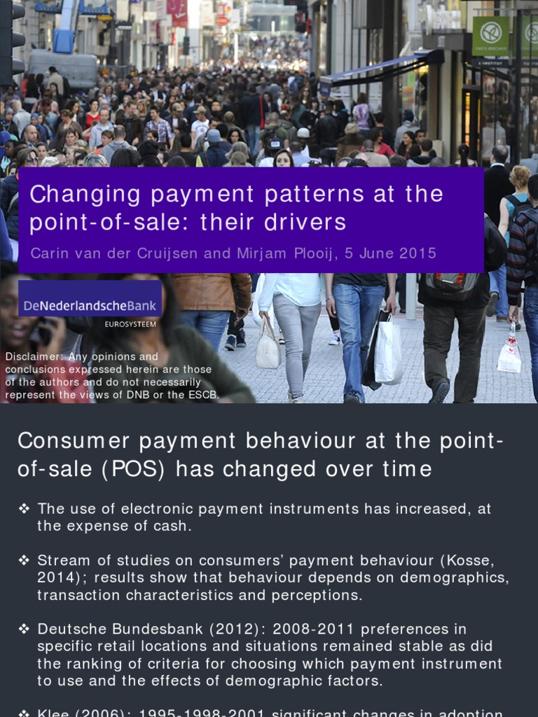 Changing Payment Patterns at The PointOfSale Their Drivers PDF