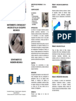 Tríptico Diploma Mantenimiento Confiab y Analisis de Fallas en Equip Mecánicos