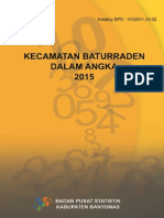 Kecamatan Baturraden Dalam Angka 2015