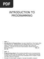 Introduction To Programming