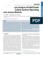Thermodynamic Analysis of Solid Oxide Fuel Cell-Gas Turbine Systems Operating With Various Biofuels