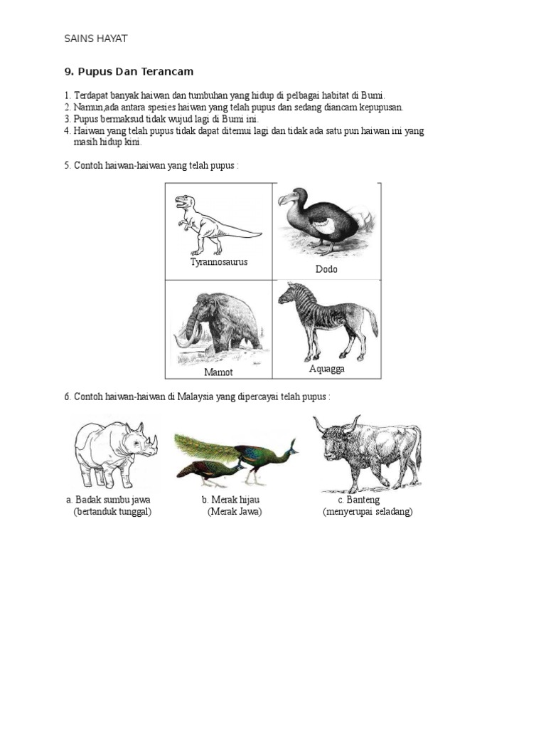 9 Pupus Dan Terancam Pdf