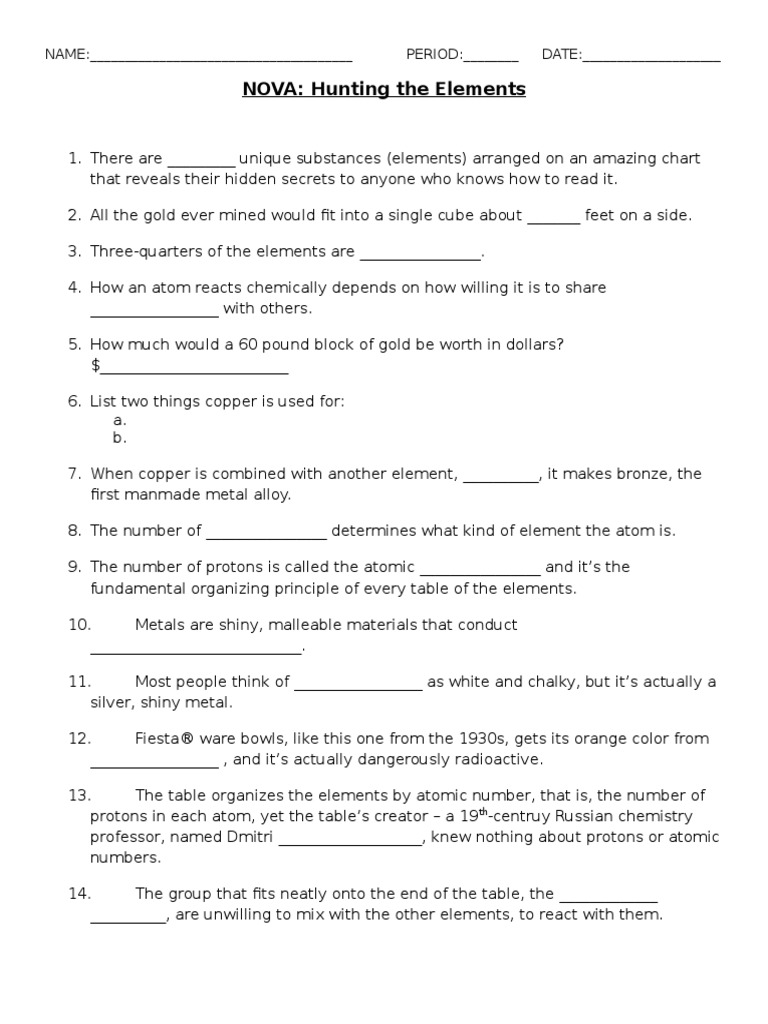 nova-hunting-the-elements-worksheet-answer-key-worksheet-list