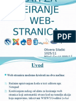 Alati Za Kreiranje Web Stranica