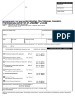 PE License Application Form