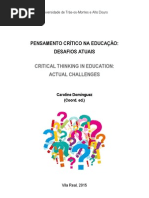 Pensamento Crítico Na Educação - Desafios Atuais [2015]