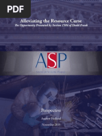 Alleviating the Resource Curse