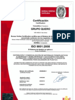 Certificado Iso Grupo Quero