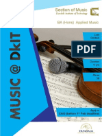 Section of Music: BA (Hons) Applied Music