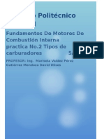 Carburadores: tipos y componentes