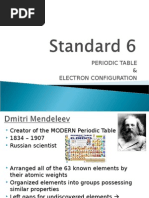 standard 6 student notes - the periodic table