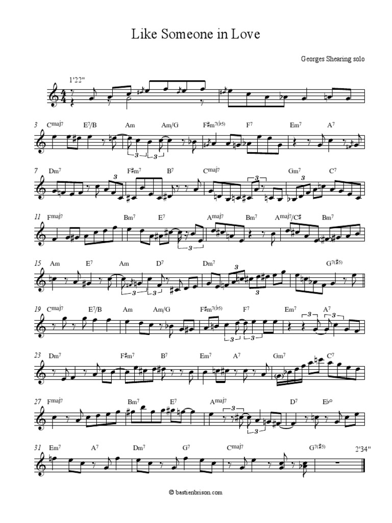 Jazz Standard Repertoire - Like Someone In Love ボーカル ビッグ