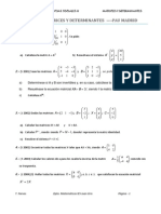 54 Ejercicios de Matrices y Determinantes Propuestos en Selectividad PDF