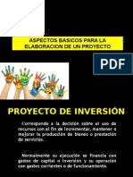 Elementos Básicos de Proyectos