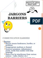 Jargon Communication Barriers