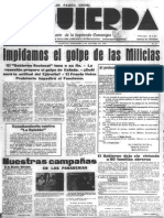 Diario Izquierda. 1936. El Gobieno Deja Sin Vivienda A80 Familias Obreras