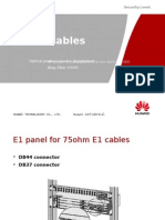 E1 Cables: Optical Product Service Department Xing Zibin 59397