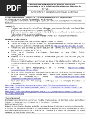 Isostasie Montagnes Sciences De La Terre Et De La Vie