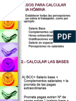 Pasos para Calcular Una Nómina (2014)