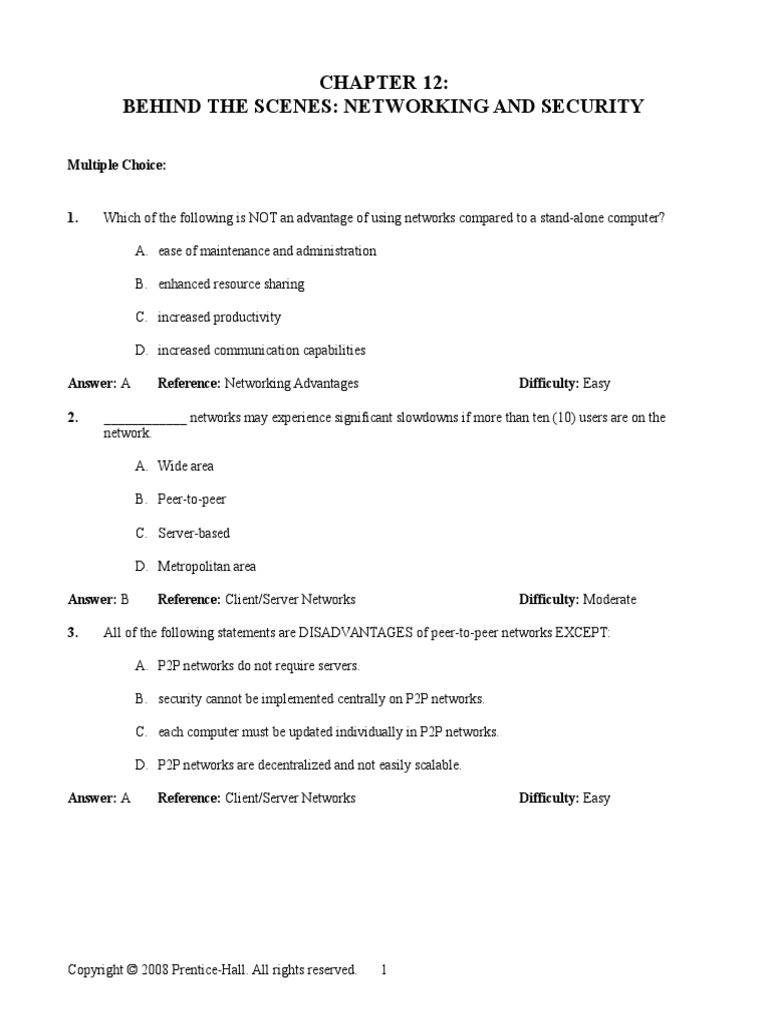 Test Netw Ch1 | PDF | Network Topology | Computer Network