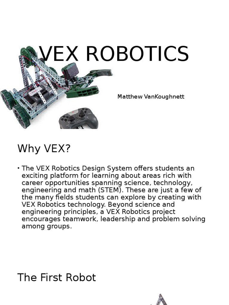 Vex Robotics | PDF | Robotics | Servomechanism