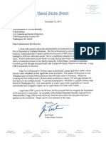 Port of Raymond Letter