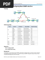 7.2.2.4 Packet Tracer - Configuring Basic EIGRP With IPv4 Instructions