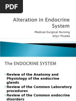 Alteration in Endocrine System