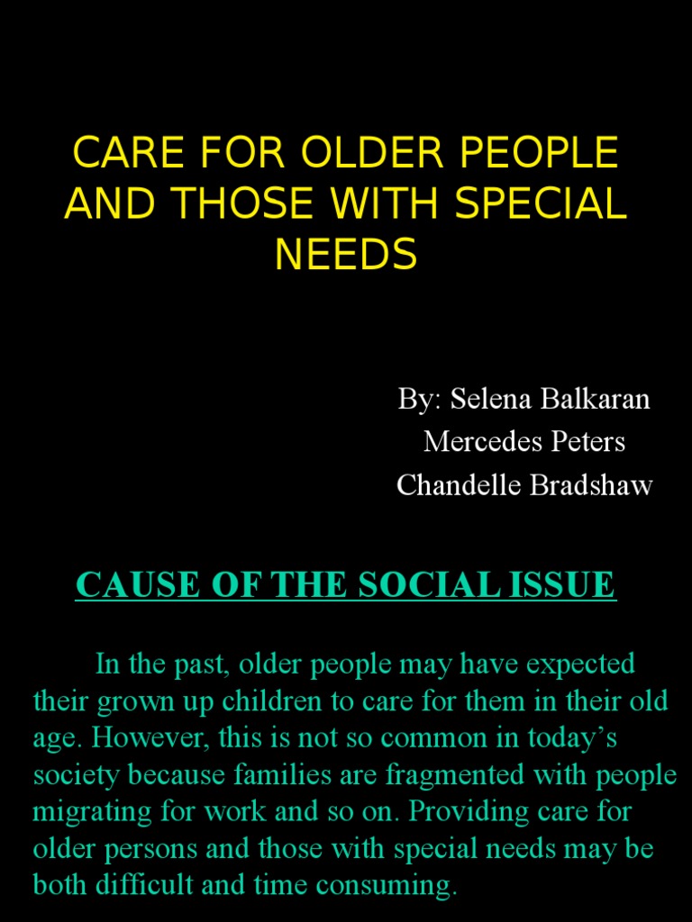 Care Strategies for Seniors and Disabled | PDF | Welfare | Old Age