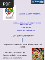 Clase 2-El Conocimiento (Parte 2)
